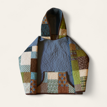 Load image into Gallery viewer, Large Teal & Brown Quilt Throwover