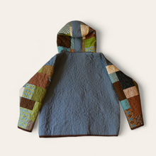 Load image into Gallery viewer, Large Teal & Brown Quilt Throwover