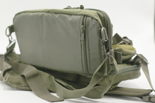 Load image into Gallery viewer, Olive Drab/Olive Drab 3-Cushion Futon 'Clak-Pak'