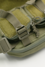 Load image into Gallery viewer, Olive Drab/Olive Drab 3-Cushion Futon 'Clak-Pak'