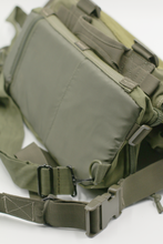 Load image into Gallery viewer, Olive Drab/Olive Drab 3-Cushion Futon 'Clak-Pak'