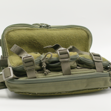 Load image into Gallery viewer, Olive Drab/Olive Drab 3-Cushion Futon 'Clak-Pak'