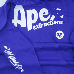 aE x Oil Rags, 'Wonky' pull-over hoodie